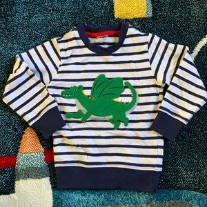 Boden mini boys dragon sweatshirt 3t